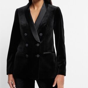Express Black Double-Breasted Blazer